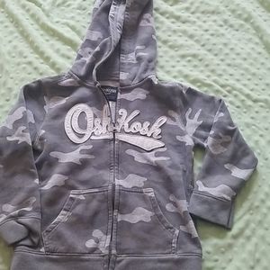 OshKosh camo zip up sweatshirt